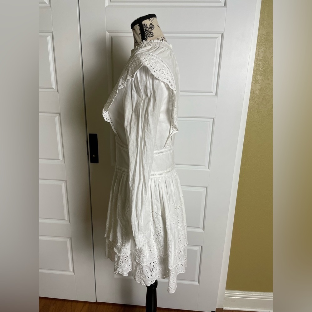 All Saints white size 4 Aislyn Ditsy Dress - Picture 7 of 9